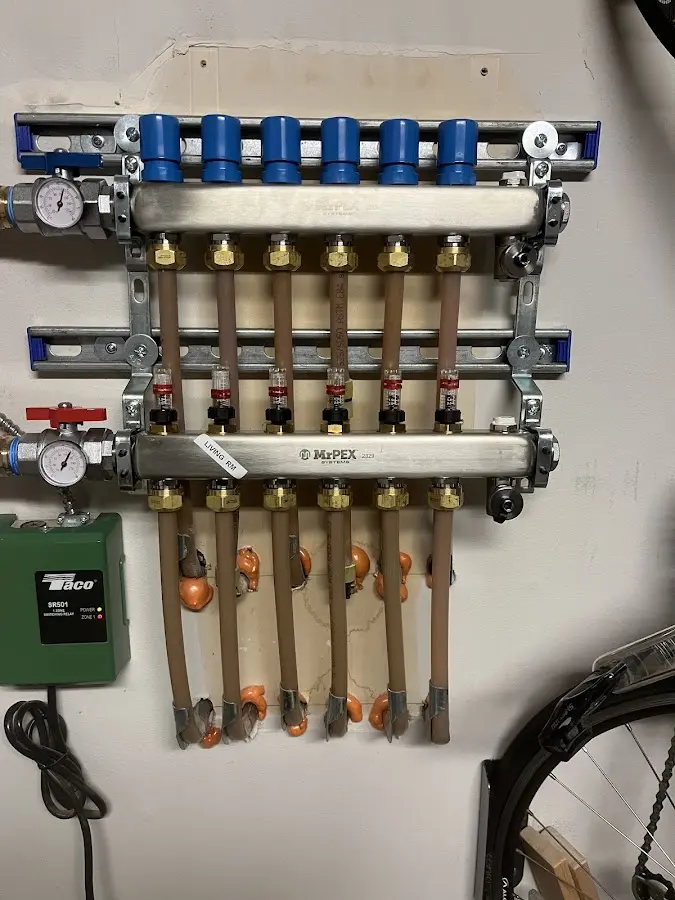 Plumber performing Leak Detection at a residential property in Eagle